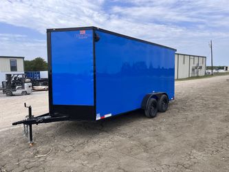 7x16 ENCLOSED WITH BLACK OUT TRIM