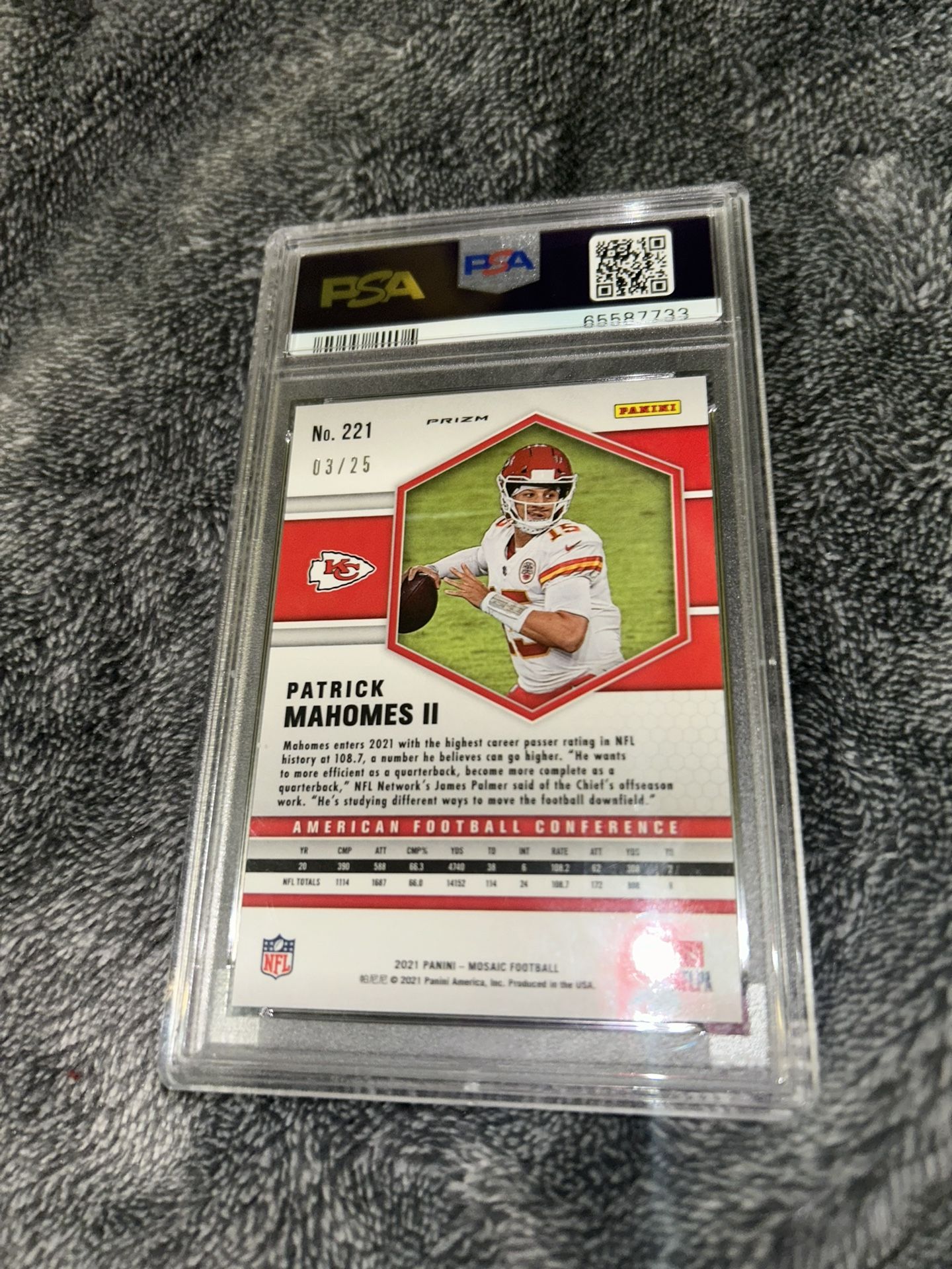 2021 Patric Mahomes White Mosaic 