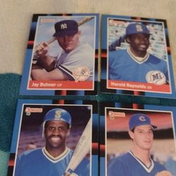 Baseball 88 Donruss 18 Card Lot Roberto Alomar RC, Maddux, Glavine Cash Porch Pickup Redmond 