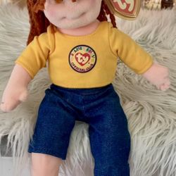 2001 TY BEANIE BABIES CUDDLY CRYSTAL BEANIE BOPPER DOLL