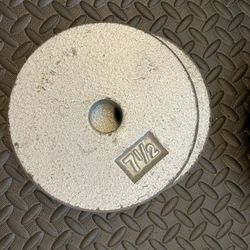 7 1/2 Lb Plates Cast Iron 1inch (Set Of 2) 