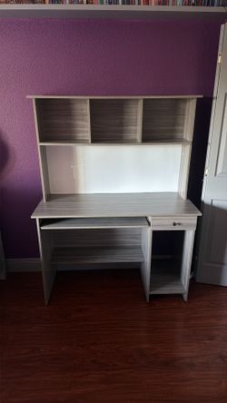 Desk with custom hutch