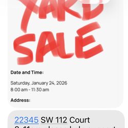 2026 Yard Sale 