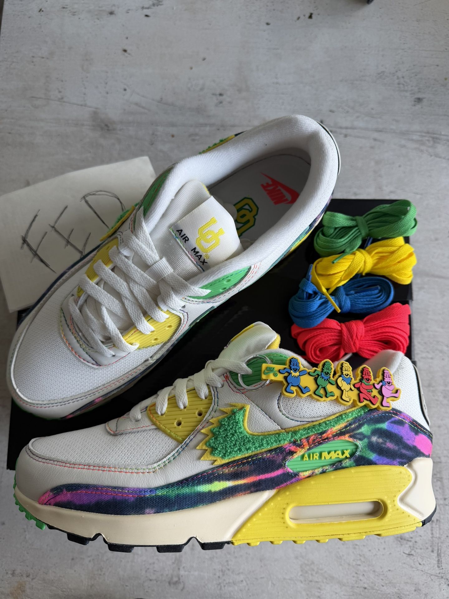 Nike Air Max 90 Grateful Dead University of Oregon Grateful Ducks