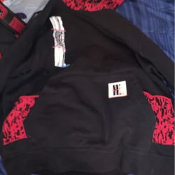 Black And Red Nike Hoodie 