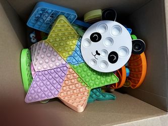 Box Of Kids Pop Its And Fidget Toys
