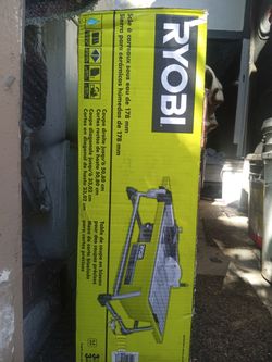 Ryobi 7 inch blade tabletop wet tile saw corded