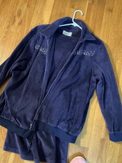 ALFRED DUNNER TRACK SUIT PURPLE SIZE L