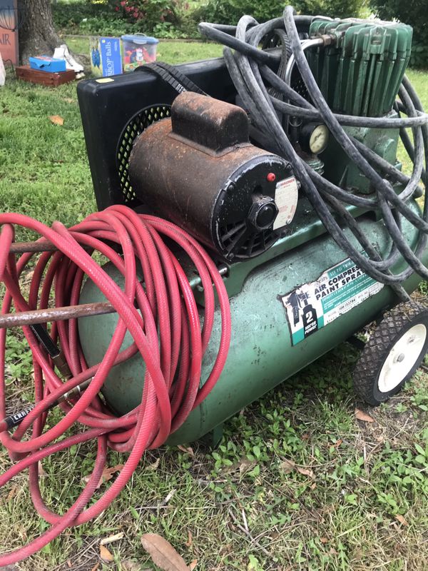 Air compressor Paint sprayer 2 horsepower 150 psi 250 amp motor with 240 plug for Sale in Air compressor Paint sprayer 2 horsepower 150 psi 250 amp motor with 240 plug for Sale in
