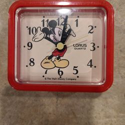 Vintage Mickey Mouse Lorus Clock