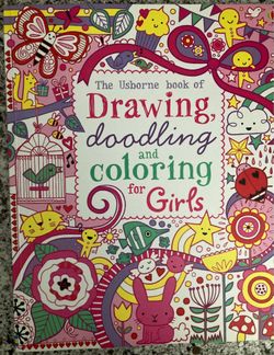 Drawing, Doodling, and Coloring Book for Girls