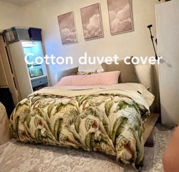 100% Cotton Tropical Duvet Cover