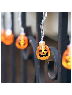 Halloween Decorations Outdoor, Led Halloween Pumpkin String Lights for Halloween Decorations Outdoor, Indoor, Party