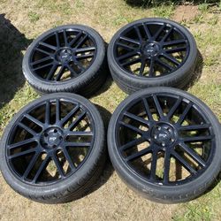22" Niche Wheels & Tires 5x114.3 & 5x4.5 *2 Tires Need Plugs*