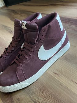 Size 15 Nike SB Zoom Blazer Mid Purple and White