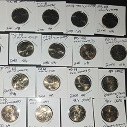 Sacagawea, and Presidential $1 coins for sale.