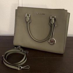Green/Grey Michael Kors Purse