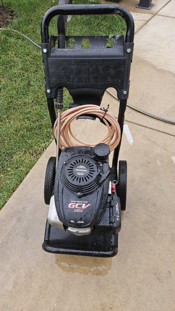 3000psi Honda Motor GCV160 Pressure Washer With Brand New Pump