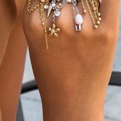 3 Pcs Of Stainless Steel 18K Gold Color Plated Fashion 