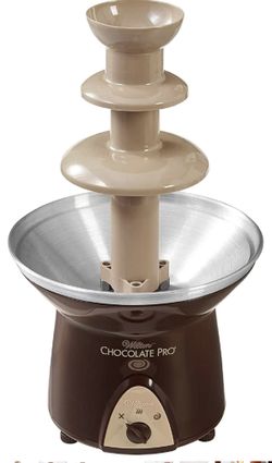Wilton Chocolate Pro Chocolate Fountain and Fondue Fountain - Designed to Keep Chocolate Melted for Easy Treat Dipping, 3-Tier, 16-Inches Tall, 4-lb C