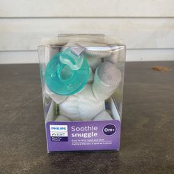 Philips Avent Soothie Snuggle 0m+ Pacifier & Soother Elephant Plush Toy NEW