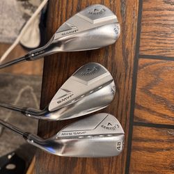 Callaway Jaws Raw Wedges 48, 54 And 60