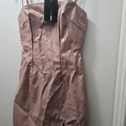 Pink Leather Dress