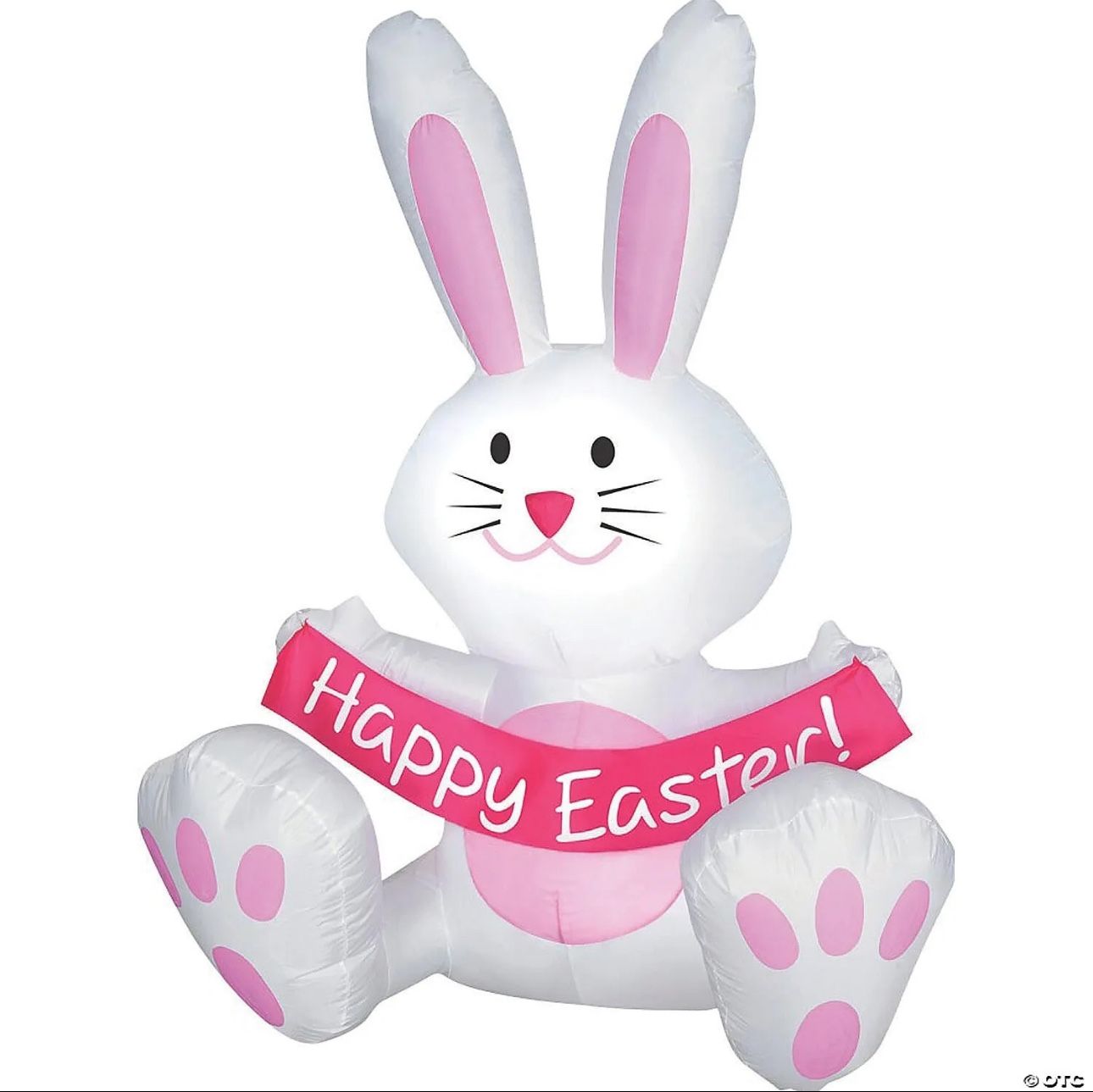 Happy Easter Bunny Inflatable Rabbit Outdoor Decoration Yard Lawn 4 ft w Light
