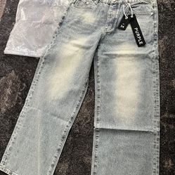 Purple jeans