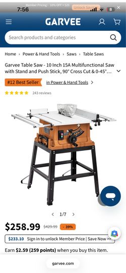 Table Saw / 10”