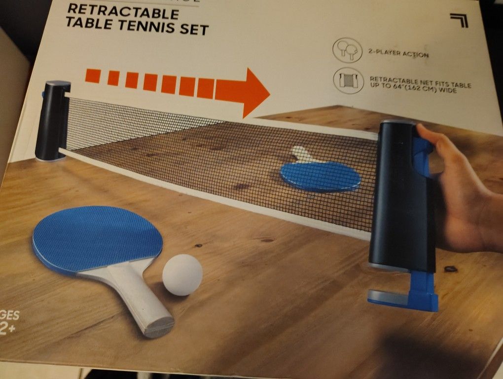 Retractable Tablet Tennis Set
