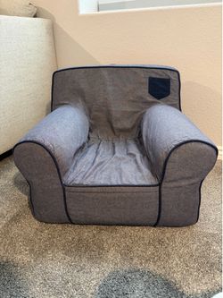 Pottery Barn Kids Anywhere Chair – Gray Denim with Pocket – $50 OBO