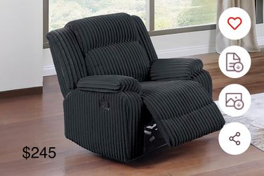 Corduroy recliner chair