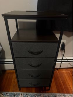 Nightstand with soft pull out drawers