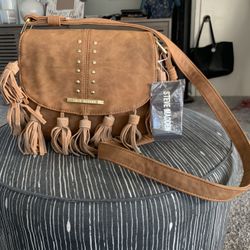 Ladies Suede Crossbody Boho Style