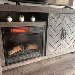 Electric Fireplace And TV Stand
