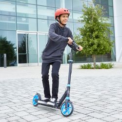 VIRO Rides Sport Runner Folding Kick Scooter Black/Blue - Amazon Exclusive