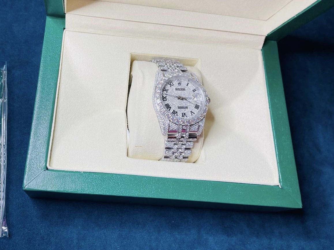 Moissanite Fully Iced Out Watch