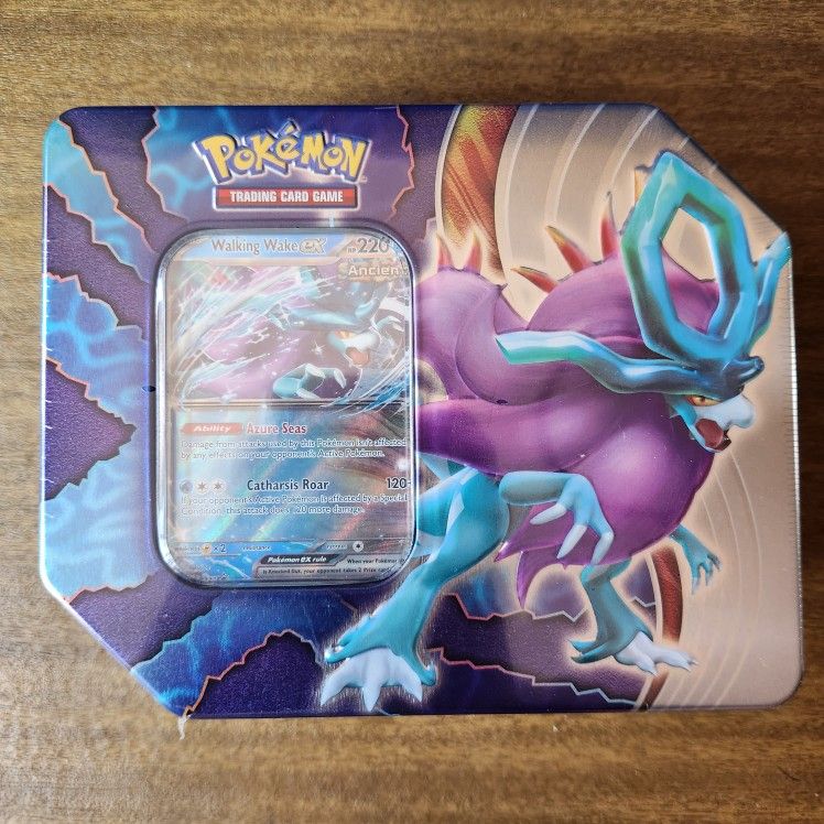Pokemon Cards Paradox Clash Tins (Walking Wake Ex)