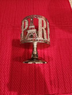 3 Wick Candle Holder "Paris" Rhinestone Bath And Body Works