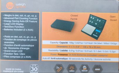 Weigh Gram Digital Pocket Scale 100g