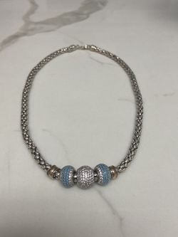 925 Silver Necklace Ladies 18 “ Inches 27.1 Grams