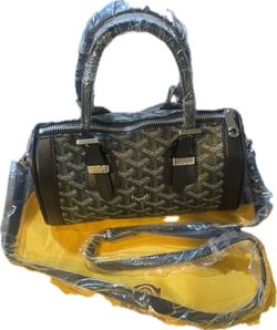 Luxury Black Boston Duffel Bag – New with Dust Bag & Strap