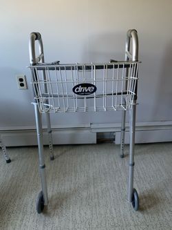 Drive Medical Folding Walker with Carry Basket