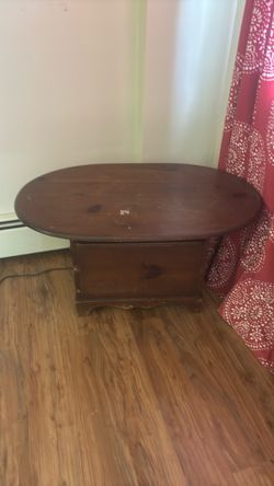 FREE Vintage Wood Oval Coffee Table