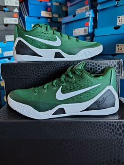 Nike Kobe 9 Elite Low EM TB Green White Basketball Shoes Mens 9 New  Mamba