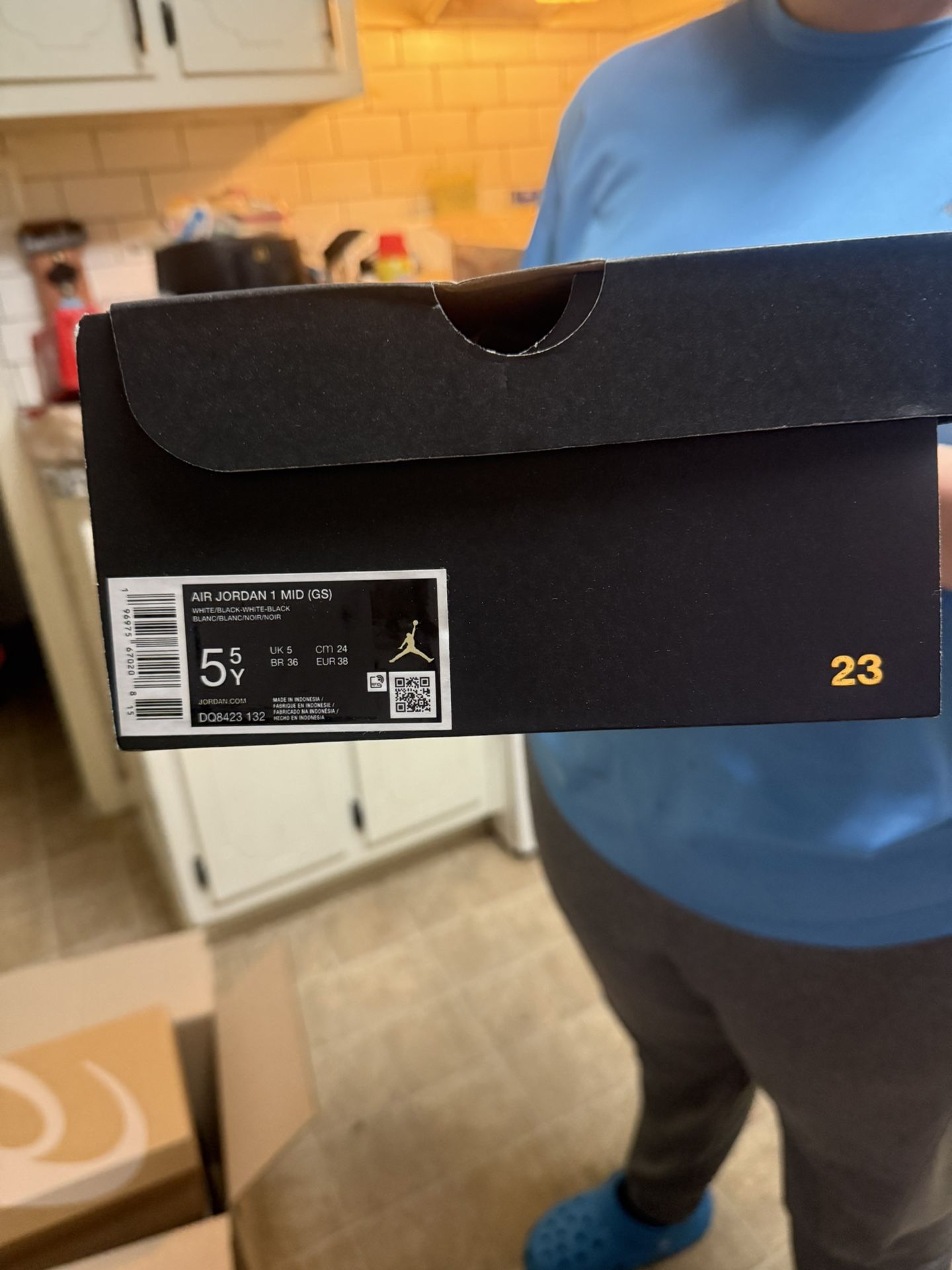 5.5 Y Jordan 1 Mid Reverse Panda