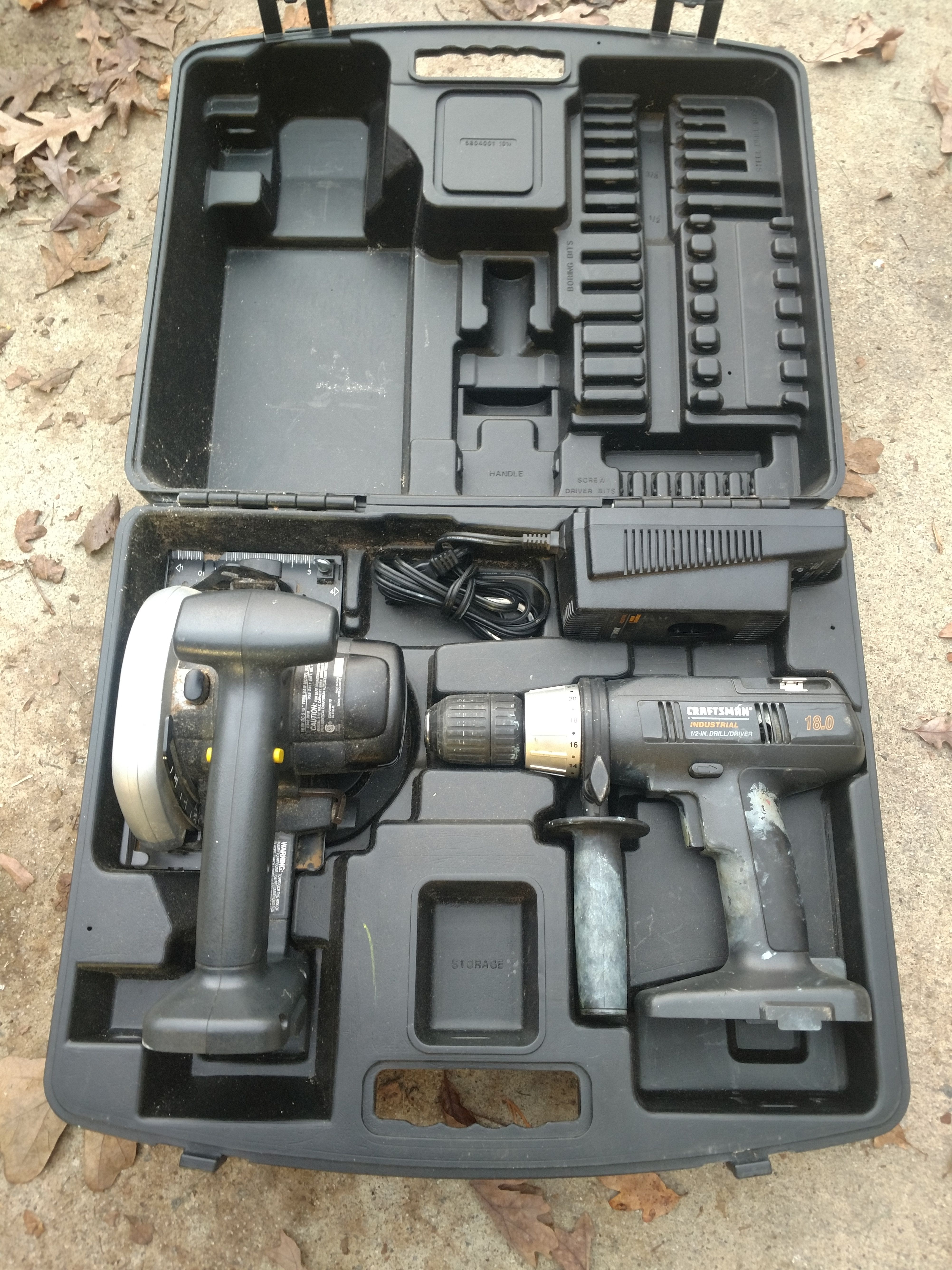 Craftsman 18V tool set.  All Pieces Work Well.