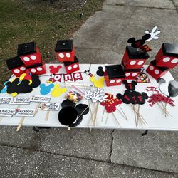 Custom Mickey Mouse 1st Birthday Party Supplies
