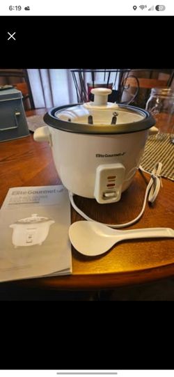 Elite Gourmet 6 cup rice cooker food steamer